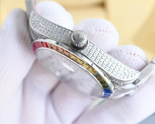 Rolex Datejust Silver (Rainbow)