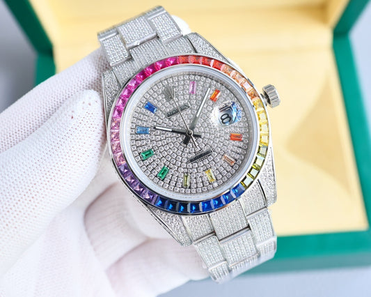 Rolex Datejust Silver (Rainbow)